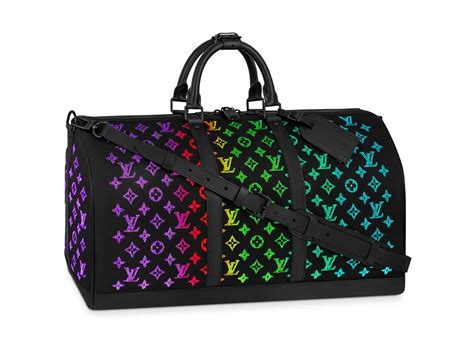 Louis Vuitton Keepall LED Monogram 50 Black .